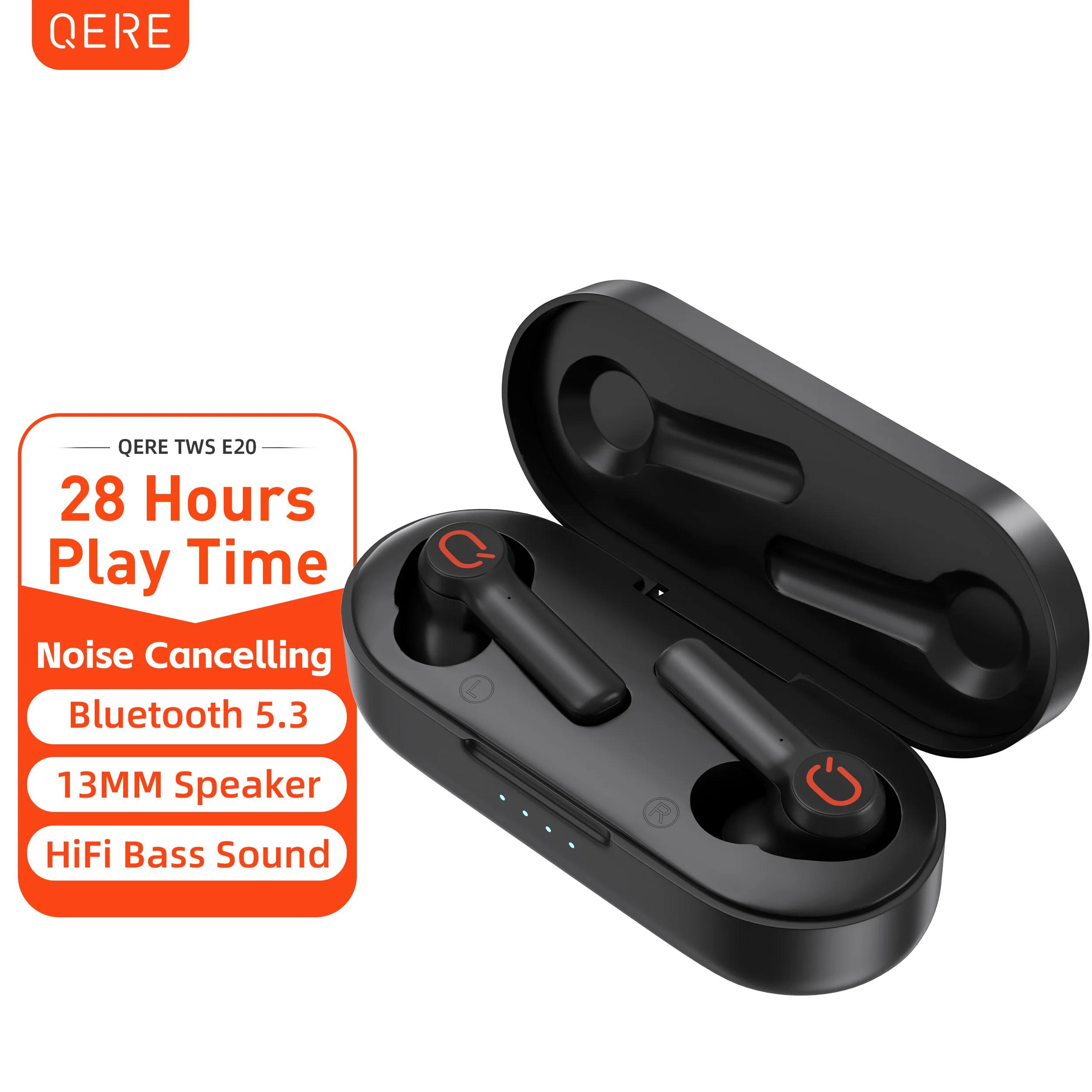 QERE E20 TWS  ̾,  5.3 HD ũ,  , 13mm ̹,  ̹  ̾, ǰ
